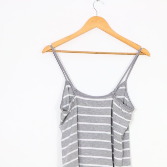 *MyStyle Grey and White Stripped Cami Tank Top - Picture 6 of 6